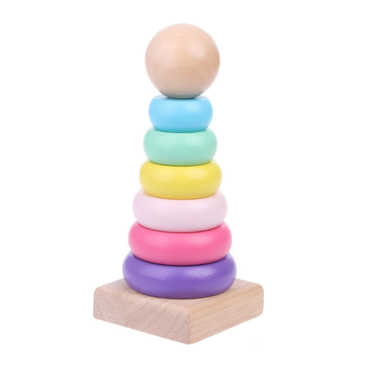 Wooden stacking tower