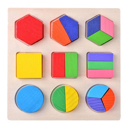 Wooden shape puzzles
