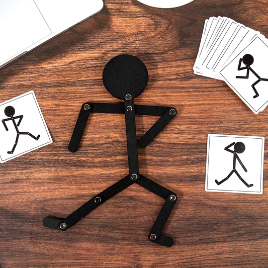 Wooden stick men puzzle